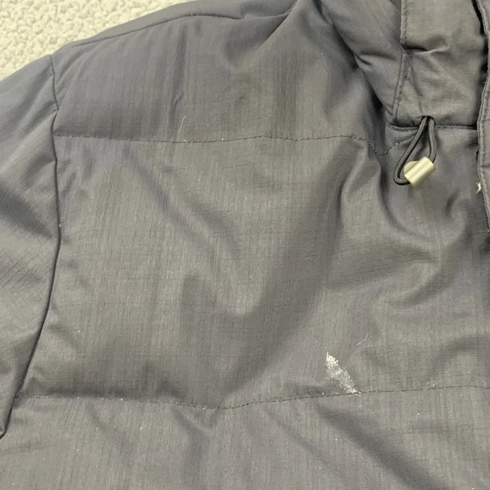 Nike Down Parka Jacket Mens XL Black Hooded Heavy Winter‎ Coat 479673-010